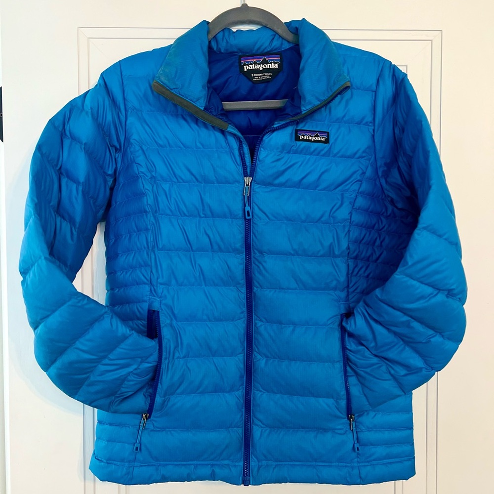 Patagonia Blue Puffer Jacket